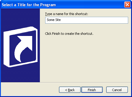 Creating An IE Favorite - Name