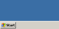 Windows XP Professional Taskbar Quick Launch Bar Default